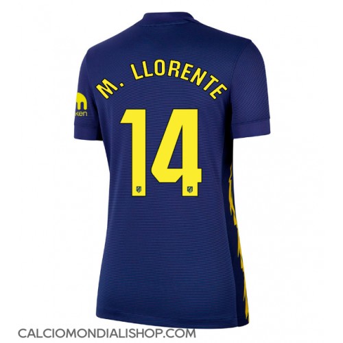 Maglie da calcio Atletico Madrid Marcos Llorente #14 Seconda Maglia Femminile 2025-26 Manica Corta
